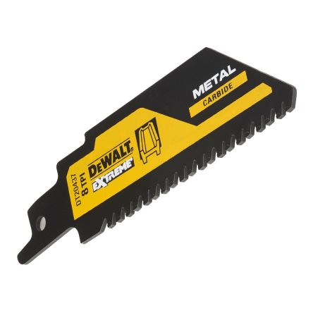 DeWALT, 8 Teeth Per Inch Metal 152mm Cutting Length Reciprocating Saw Blade, Pack of 1 [DT20437-QZ]; 172-727