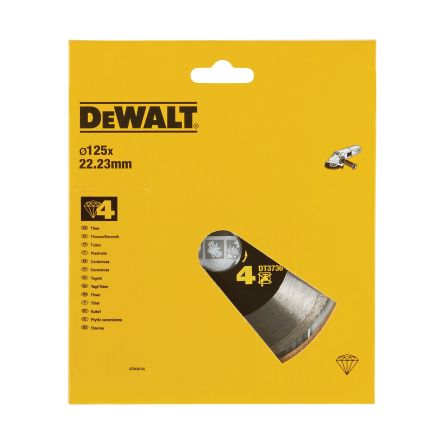 DeWALT DT37 Diamond Cutting Disc, 125mm, 1 in pack [DT3736-XJ]; 172-743