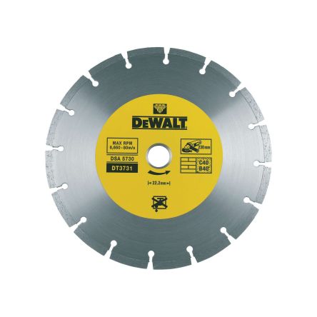 DeWALT DT3731-QZ Diamond Cutting Wheel, 230mm Diameter [DT3731-QZ]; 173-124