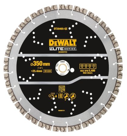 DeWALT Reinforced Rebar Embedded Concrete Circular Saw Blade, Pack of 1 [DT20465-QZ]; 173-253