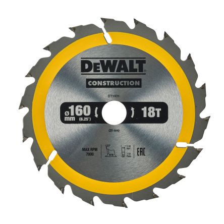 DeWALT Multiple Materials Circular Saw Blade, Pack of 1 [DT1931-QZ]; 173-314