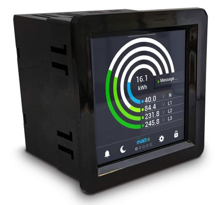 Matt:e 3 Phase Guardian Visual Display Power Monitoring DevicePower [APM-VT-PWR-HV-D345]; 173-510