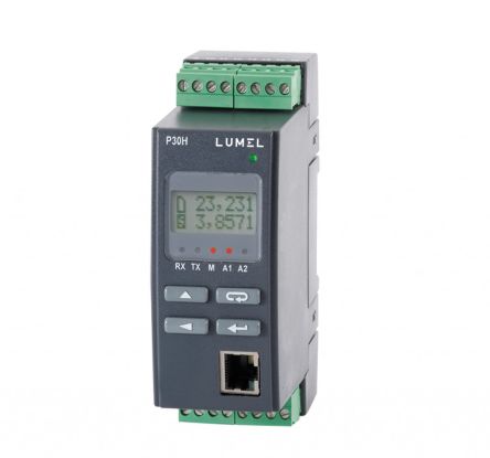 Lumel P30H Series Signal Transducer, Current, Voltage Input, Analogue Output, 85 → 253 V ac V, 85 → 300 V [P30H 1021200M0]; 173-532