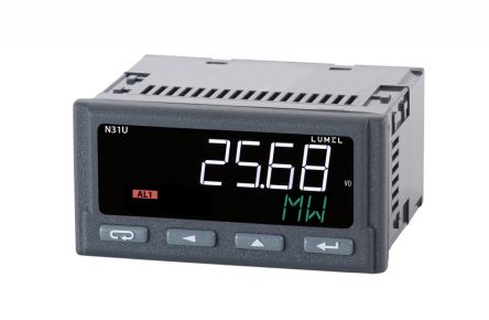 Lumel N31U LCD Digital Panel Multi-Function Meter, 45mm x 92mm [N31U]; 173-535