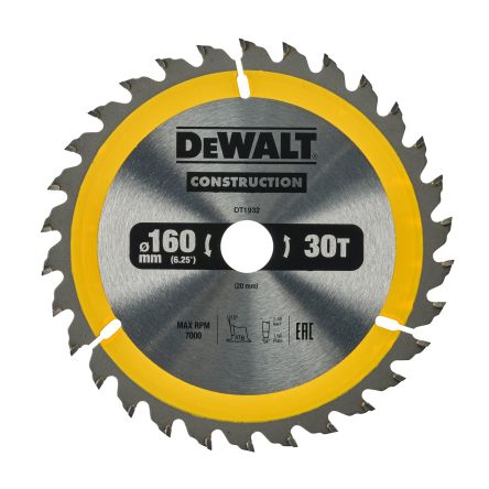 DeWALT Multiple Materials Circular Saw Blade, Pack of 1 [DT1932-QZ]; 173-556