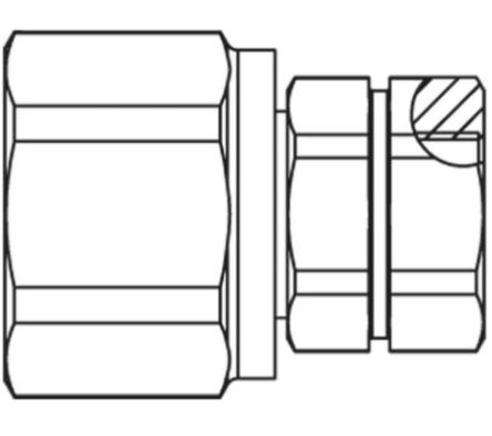 Parker Steel Male Hydraulic Quick Connect Coupling, BSP 3/4 Female [QHPA16-G4X6-C]; 173-758