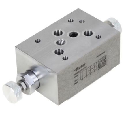 Parker Steel Single Surface Mounting, Hydraulic Check Valve, FM2DDSVHT, NG06, 80L/min, 0.5bar Cracking Pressure [FM2DDSVHT]; 173-780