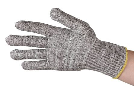EUROSTAT ANTI-CUT GLOVES Grey Dyneema Abrasion Resistant, Anti-Slip, General Purpose, Good Dexterity, Tear Resistant [51-695-1015A]; 173-944