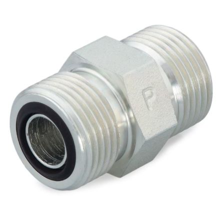 Parker Hydraulic Straight Compression Tube Fitting Male O-Ring Face Seal to 1-1/4 Male, 20 HLO-S [20 HLO-S]; 173-963