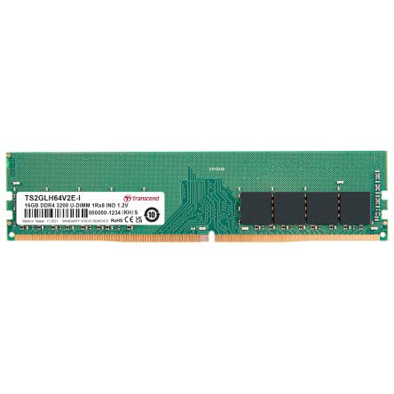 Transcend 16 GB DDR4 RAM, 3200Mbit/s, UDIMM, 1.2V [TS2GLH64V2E-I]; 174-226