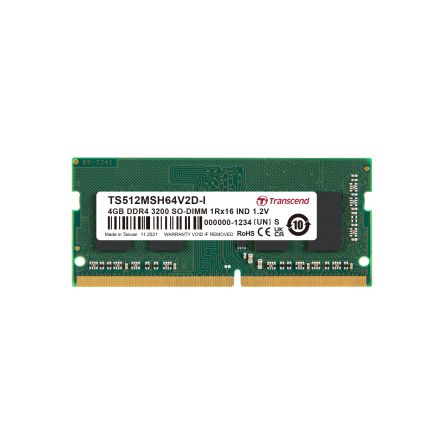 Transcend 4 GB DDR4 RAM, 3200Mbit/s, SODIMM, 1.2V [TS512MSH64V2D-I]; 174-242