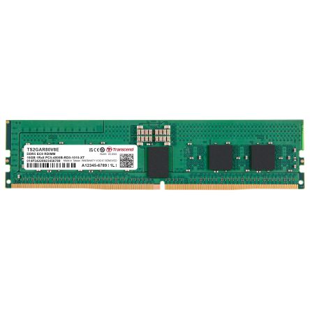 Transcend 16 GB DDR5 Server RAM, 4800Mbit/s, RDIMM, 1.1V [TS2GAR80V8E]; 174-279