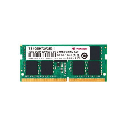 Transcend 32 GB DDR4 RAM, 3200Mbit/s, SODIMM, 1.2V [TS4GSH72V2E3-I]; 174-292