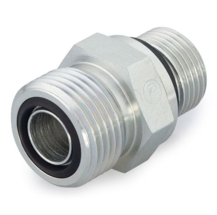 Parker Hydraulic Union Straight Threaded Adaptor 1-1/4 in Male to Male BSPP, 6F42EDMLOS [6F42EDMLOS]; 174-403