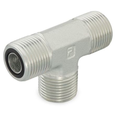Parker Hydraulic Union Tee Compression Tube Fitting 1 in Male to 1 in Male [16 JLO-S]; 174-584