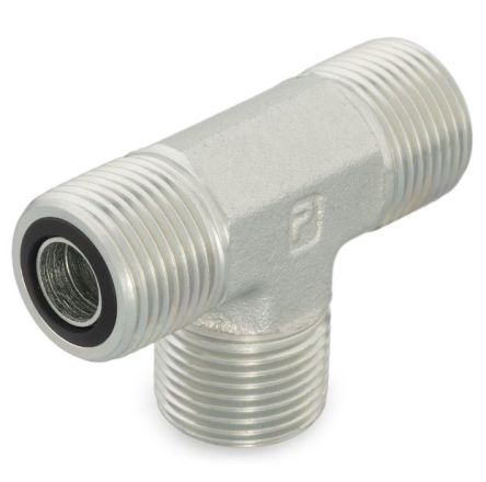 Parker Hydraulic Union Tee Compression Tube Fitting 3/8 in Male to 3/8 in Male [6JMLOS]; 174-588