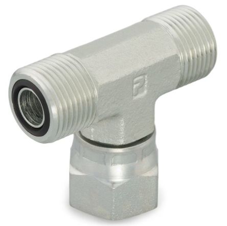 Parker Hydraulic Tee Threaded Adaptor 3/4 in Male to 3/4 in Male [12 S6LO-S]; 174-594