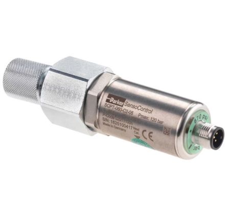 Parker Electrical Connection Series Pressure Sensor, 0bar Min, 160bar Max, CAN Output [SCPT-160-C2-05]; 174-614