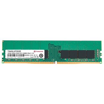 Transcend 32 GB DDR4 Desktop RAM, 3200Mbit/s, DIMM, 1.2V [TS4GLH72V2E]; 174-913