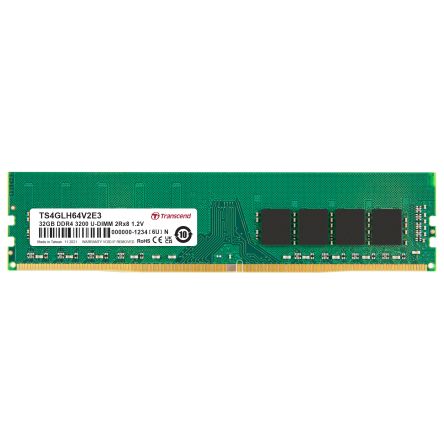 Transcend 32 GB DDR4 Desktop, Laptop RAM, 3200Mbit/s, UDIMM, 1.2V [TS4GLH64V2E3]; 174-919