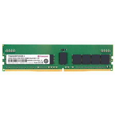 Transcend 32 GB DDR4 RAM, 3200Mbit/s, RDIMM, 1.2V [TS4GHR72V2E-I]; 174-929