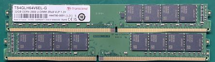 Transcend 32 GB DDR4 RAM, 2666Mbit/s, UDIMM, 1.2V [TS4GLH64V6EL-G]; 174-935