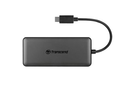 Transcend 4 Port USB 3.1 USB A, USB C  Hub, USB Powered, 103.5 x 44.9 x 12.3mm [TS-HUB5C]; 174-945