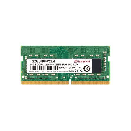 Transcend 16 GB DDR4 RAM, 3200Mbit/s, SODIMM, 1.2V [TS2GSH64V2E-I]; 174-949