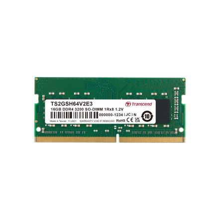 Transcend 16 GB DDR4 Desktop, Laptop RAM, 3200Mbit/s, SODIMM, 1.2V [TS2GSH64V2E3]; 174-953
