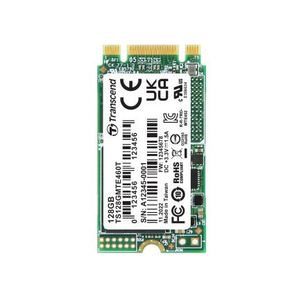 Transcend TS128GMTE460T M.2 2242 128 GB Internal SSD Hard Drive [TS128GMTE460T]; 174-982