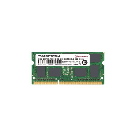 Transcend 8 GB DDR3L RAM, 1600Mbit/s, SODIMM, 1.35V [TS1GSK72W6H-I]; 174-988