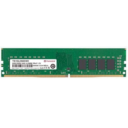 Transcend 8 GB DDR4 Desktop, Laptop RAM, 2400Mbit/s, UDIMM, 1.2V [TS1GLH64V4H]; 174-992