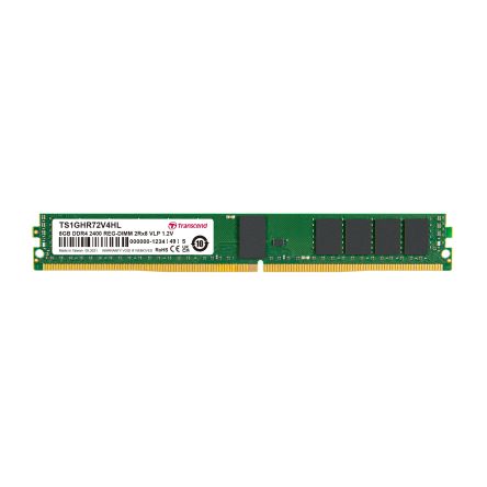 Transcend 8 GB DDR4 Server RAM, 2400Mbit/s, RDIMM, 1.2V [TS1GHR72V4HL]; 174-995