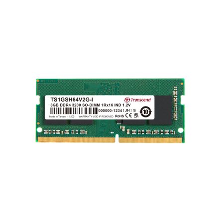 Transcend 8 GB DDR4 RAM, 3200Mbit/s, SODIMM, 1.2V [TS1GSH64V2G-I]; 174-999