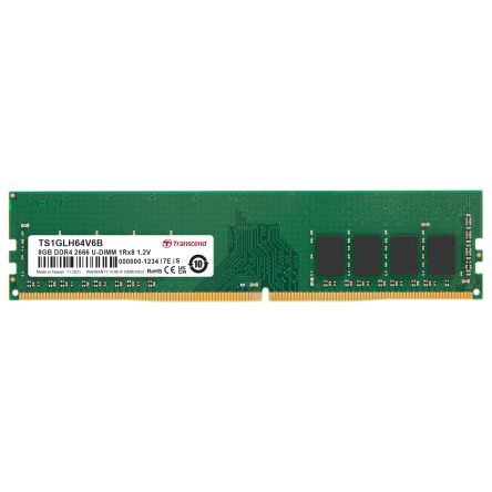 Transcend 8 GB DDR4 Desktop, Laptop RAM, 2666Mbit/s, UDIMM, 1.2V [TS1GLH64V6B]; 175-002