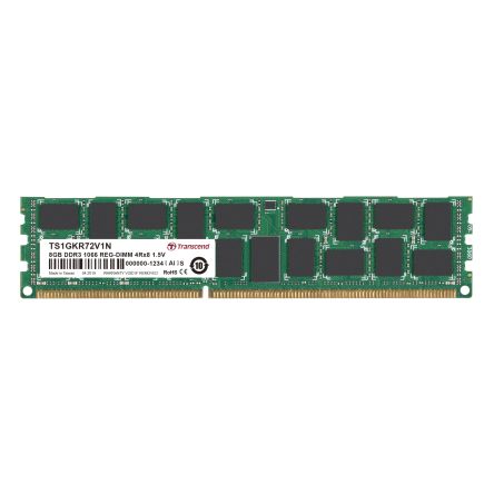 Transcend 8 GB DDR3 RAM, 1066Mbit/s, RDIMM, 1.5V [TS1GKR72V1N]; 175-004