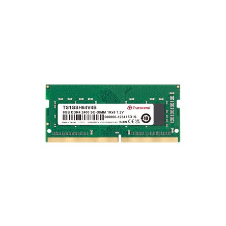 Transcend 8 GB DDR4 Desktop, Laptop RAM, 2400Mbit/s, SODIMM, 1.2V [TS1GSH64V4B]; 175-005