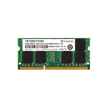 Transcend 8 GB DDR3 RAM, 1600Mbit/s, SODIMM, 1.5V [TS1GSK72V6H]; 175-015