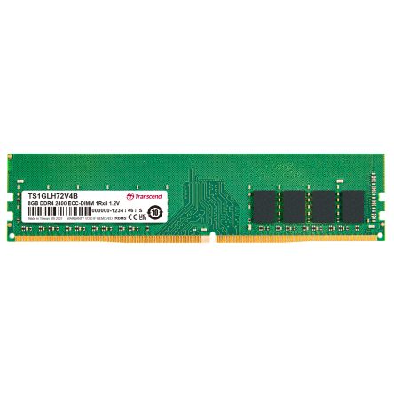 Transcend 8 GB DDR4 Desktop, Laptop RAM, 2400Mbit/s, DIMM, 1.2V [TS1GLH72V4B]; 175-021