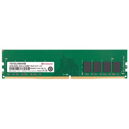 Transcend 8 GB DDR4 Desktop, Laptop RAM, 2400Mbit/s, UDIMM, 1.2V [TS1GLH64V4B]; 175-024