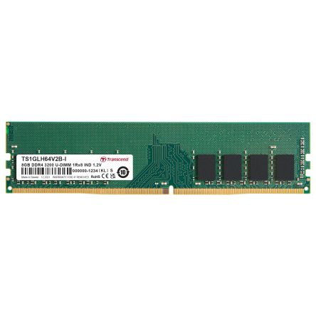 Transcend 8 GB DDR4 RAM, 3200Mbit/s, UDIMM, 1.2V [TS1GLH64V2B-I]; 175-027