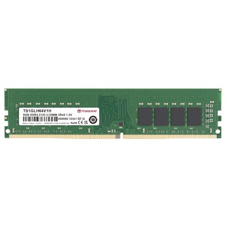 Transcend 8 GB DDR4 Desktop, Laptop RAM, 2133Mbit/s, UDIMM, 1.2V [TS1GLH64V1H]; 175-030
