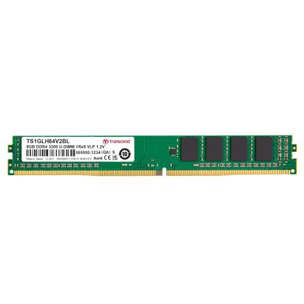 Transcend 8 GB DDR4 Server RAM, 3200Mbit/s, UDIMM, 1.2V [TS1GLH64V2BL]; 175-058