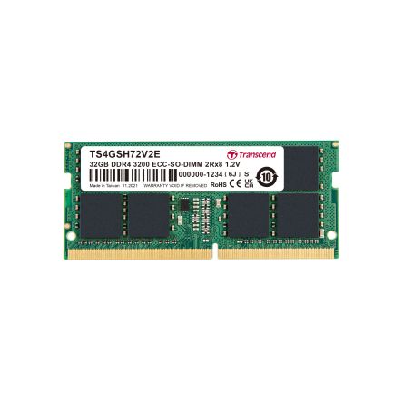 Transcend 32 GB DDR4 Desktop, Laptop RAM, 3200Mbit/s, SODIMM, 1.2V [TS4GSH72V2E]; 175-063