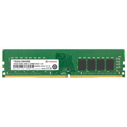 Transcend 16 GB DDR4 Desktop, Laptop RAM, 2666Mbit/s, UDIMM, 1.2V [TS2GLH64V6B]; 175-065