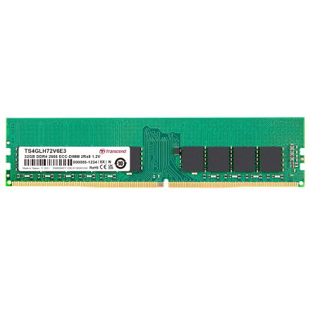 Transcend 32 GB DDR4 Desktop, Server RAM, 2666Mbit/s, DIMM, 1.2V [TS4GLH72V6E3]; 175-079