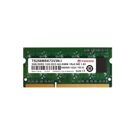 Transcend 2 GB DDR3 Desktop, Server RAM, 1333Mbit/s, SODIMM, 1.5V [TS256MSK72V3N-I]; 175-095
