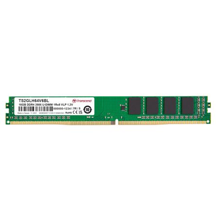 Transcend 16 GB DDR4 Server RAM, 2666Mbit/s, UDIMM, 1.2V [TS2GLH64V6BL]; 175-100