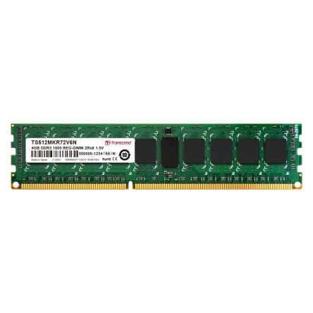Transcend 4 GB DDR3 Server RAM, 1600Mbit/s, RDIMM, 1.5V [TS512MKR72V6N]; 175-116
