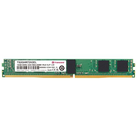 Transcend 16 GB DDR4 Server RAM, 3200Mbit/s, RDIMM, 1.2V [TS2GHR72V2EL]; 175-138